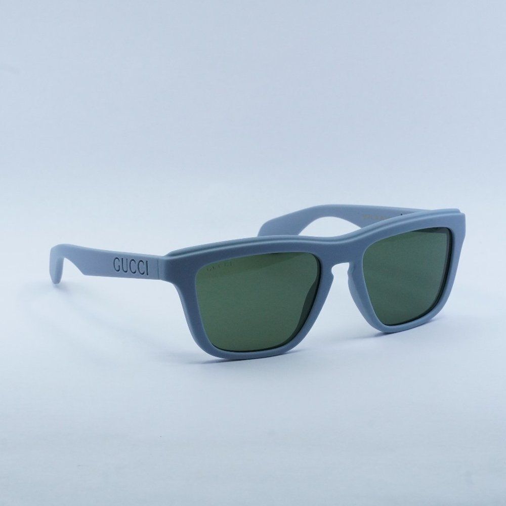New Gucci Gg1571s 003 Matte Light Blue/Green Sunglasses